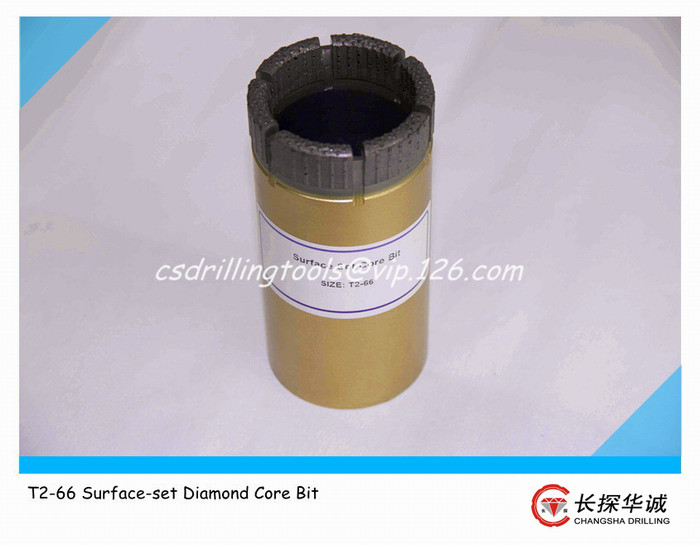 T2-66 Surface-Set Diamond Bit T2-66 Surface-Set Diamond Bit