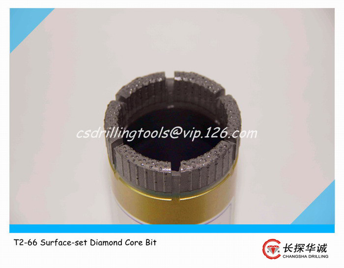 T2-66 Surface-Set Diamond Bit T2-66 Surface-Set Diamond Bit
