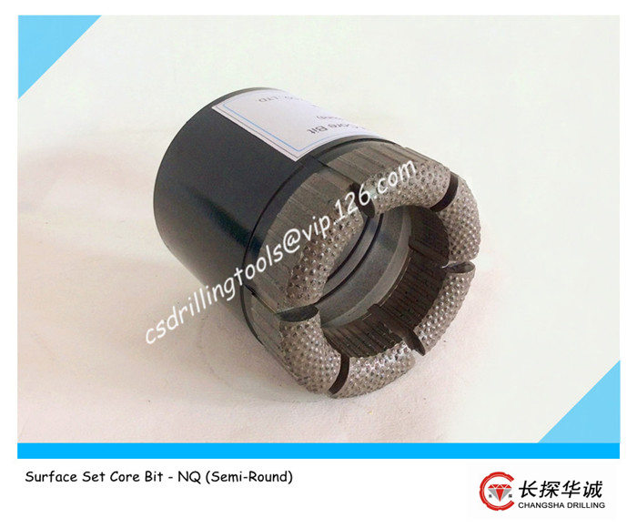 Surface Set Core Bit - NQ (Semi-Round)