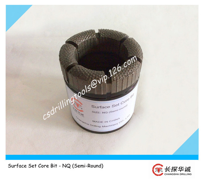 Surface Set Core Bit - NQ (Semi-Round)