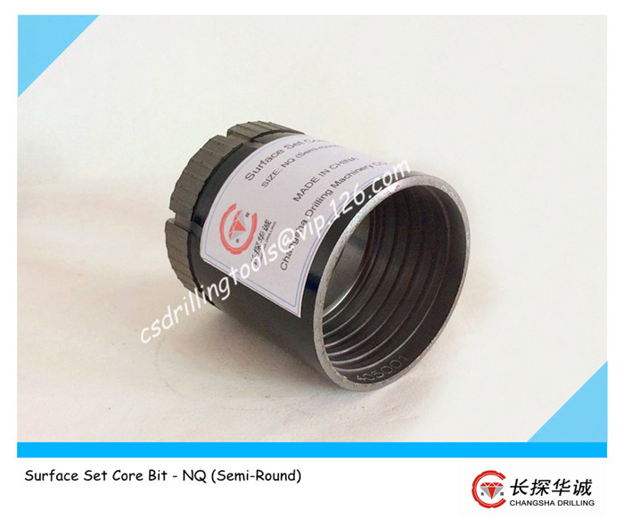 Surface Set Core Bit - NQ (Semi-Round)