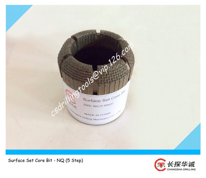 Surface Set Core Bit - NQ (5 Step)