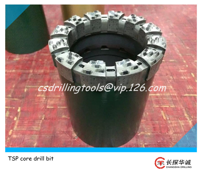 TSP core drill bit